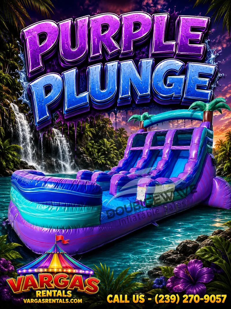 17' Purple Plunge Dual Lane Center Climb rental photo