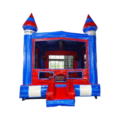 Baja Bounce House delivered and set up on a backyard lawn for a party in Fort Myers, FL
