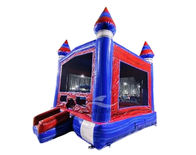 Baja Bounce House delivered and set up on a backyard lawn for a party in Fort Myers, FL