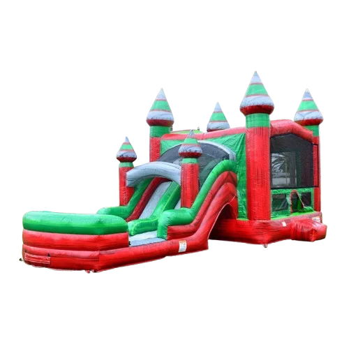 Melon Dual Lane Combo delivered and set up on a backyard lawn for a party in Fort Myers, FL