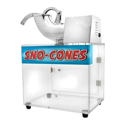 Snow Cone Machine delivered and set up on a backyard lawn for a party in Fort Myers, FL